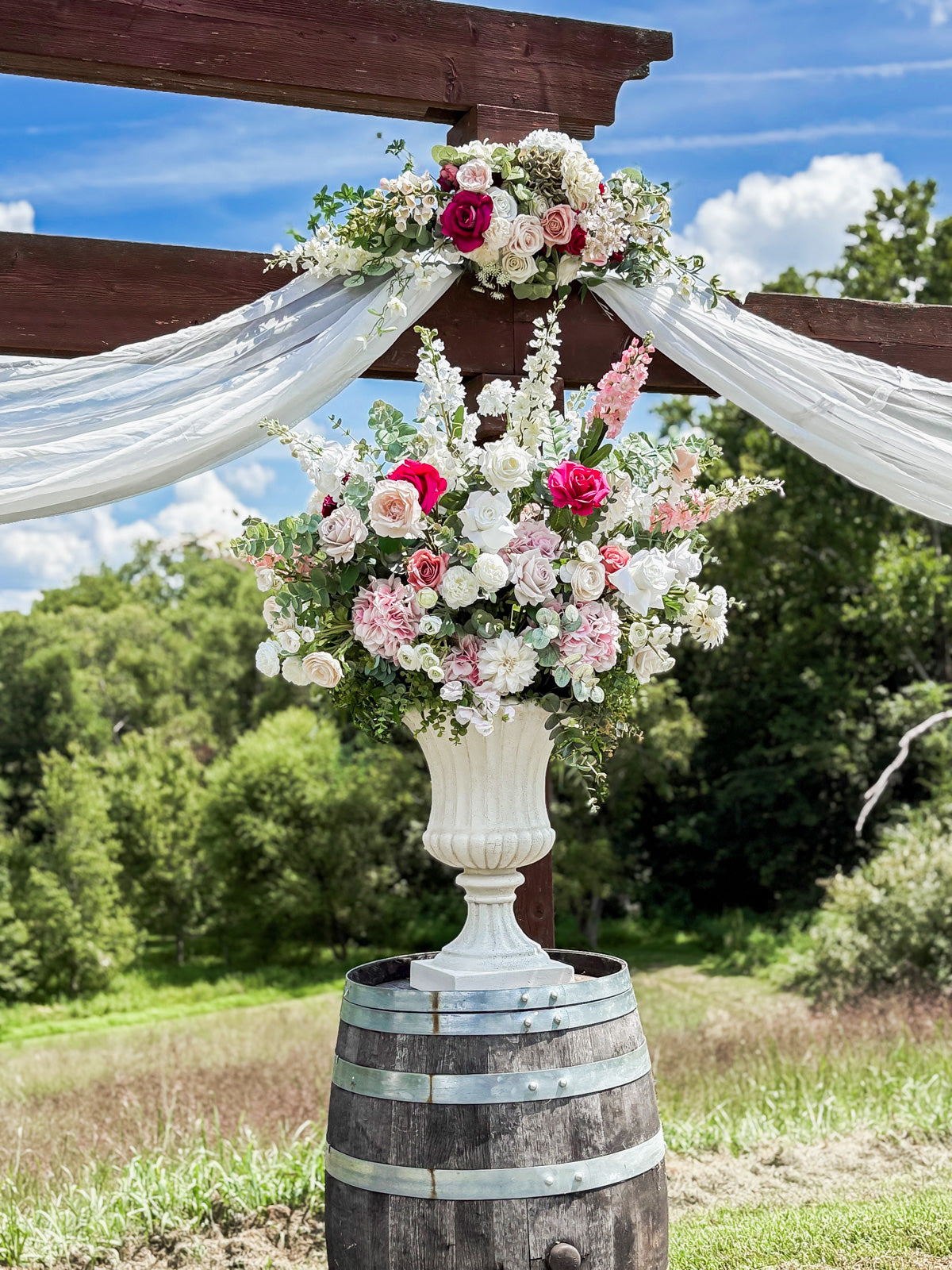 Rose Garden Large Statement Urns.