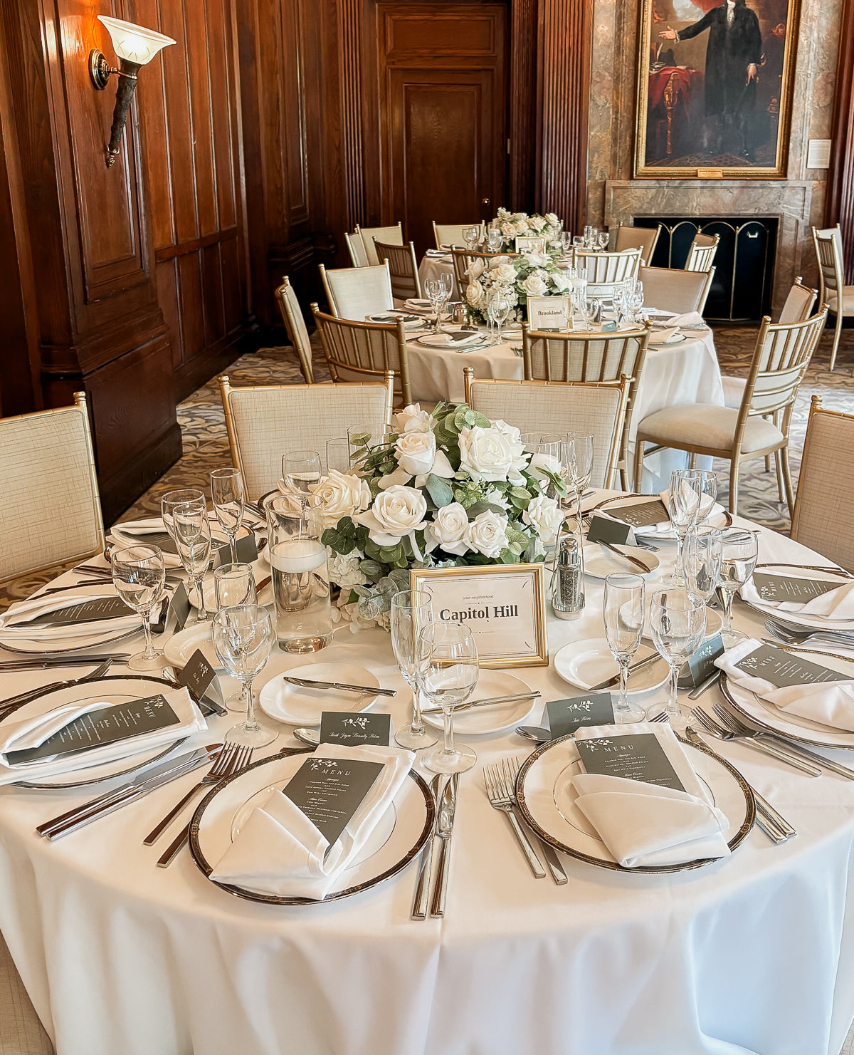 Ivory Garden Tablelay Centerpiece