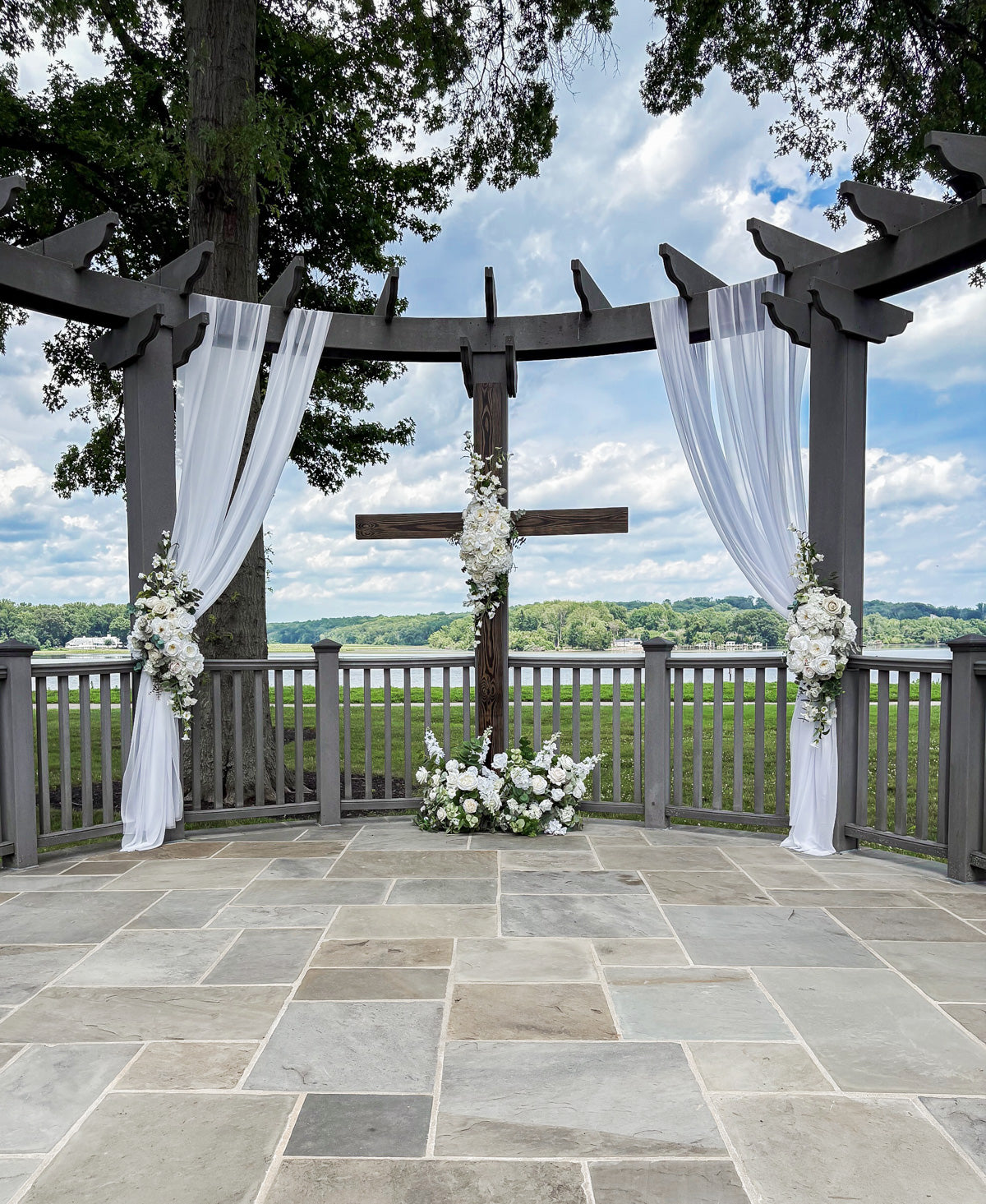 Custom On-Site Pergola Draping Package (Simple)