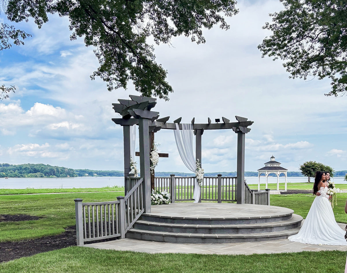 Custom On-Site Pergola Draping Package (Simple)