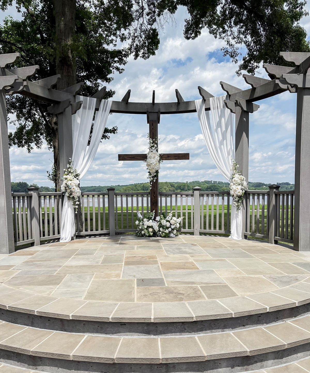 Custom On-Site Pergola Draping Package (Simple)