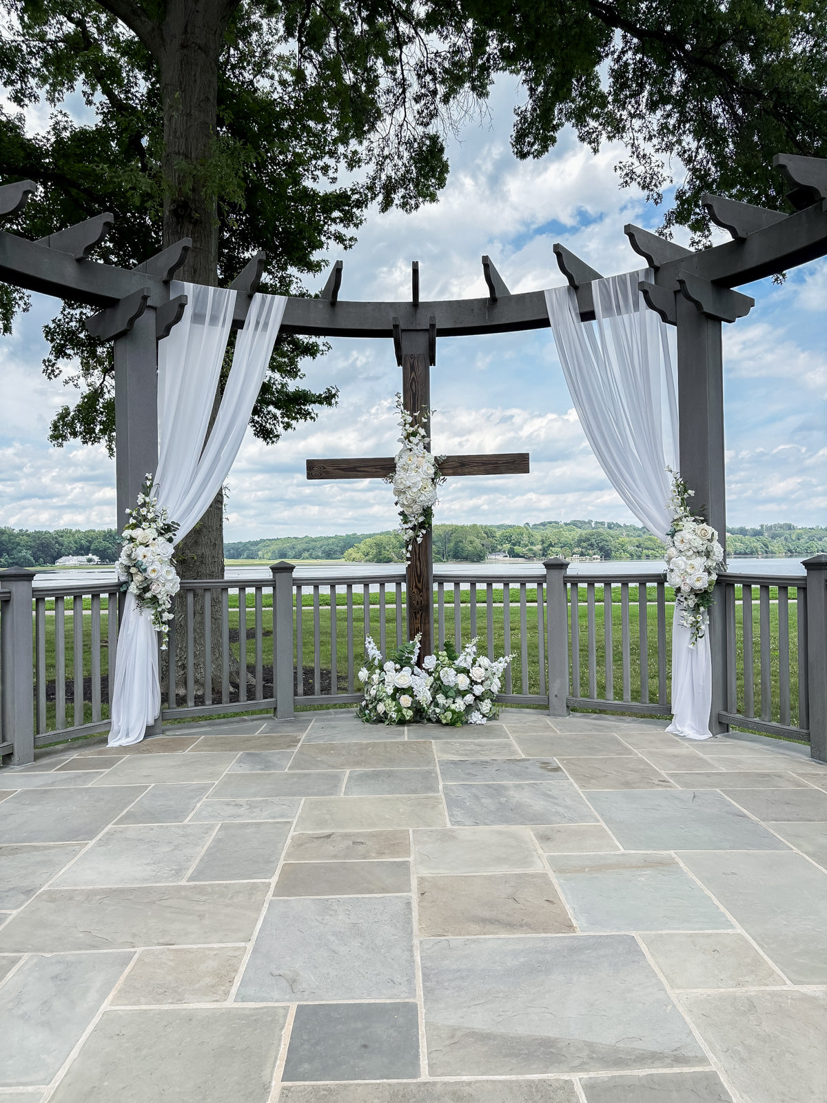 Custom On-Site Pergola Draping Package (Simple)