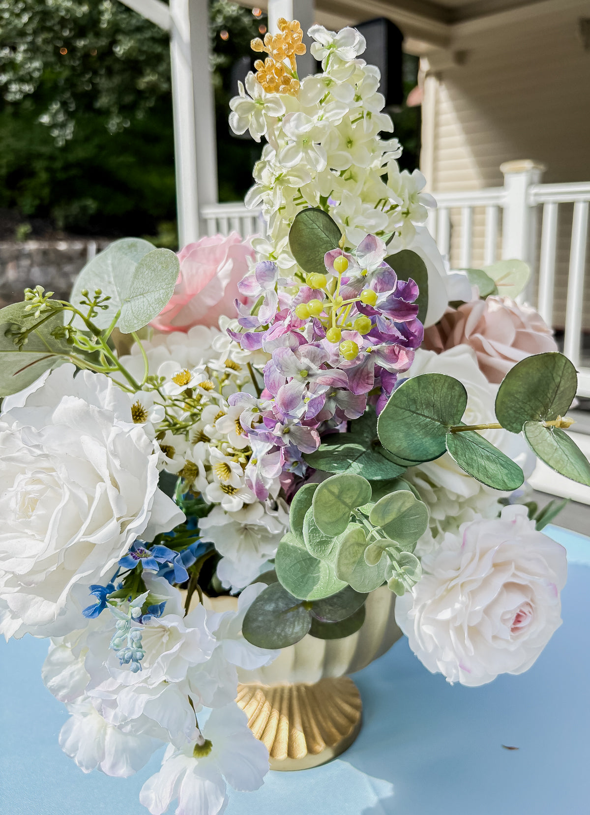 Wildfloral Compote Centerpiece