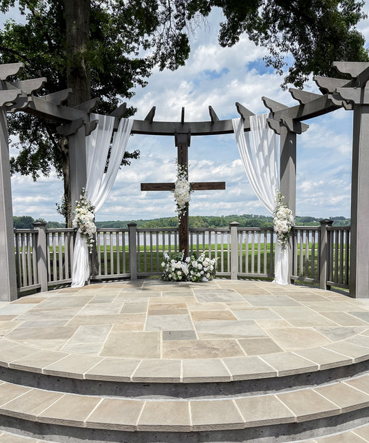 Custom On-Site Pergola Draping Package (Simple)