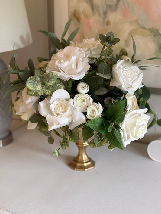Ivory Garden Low Centerpieces