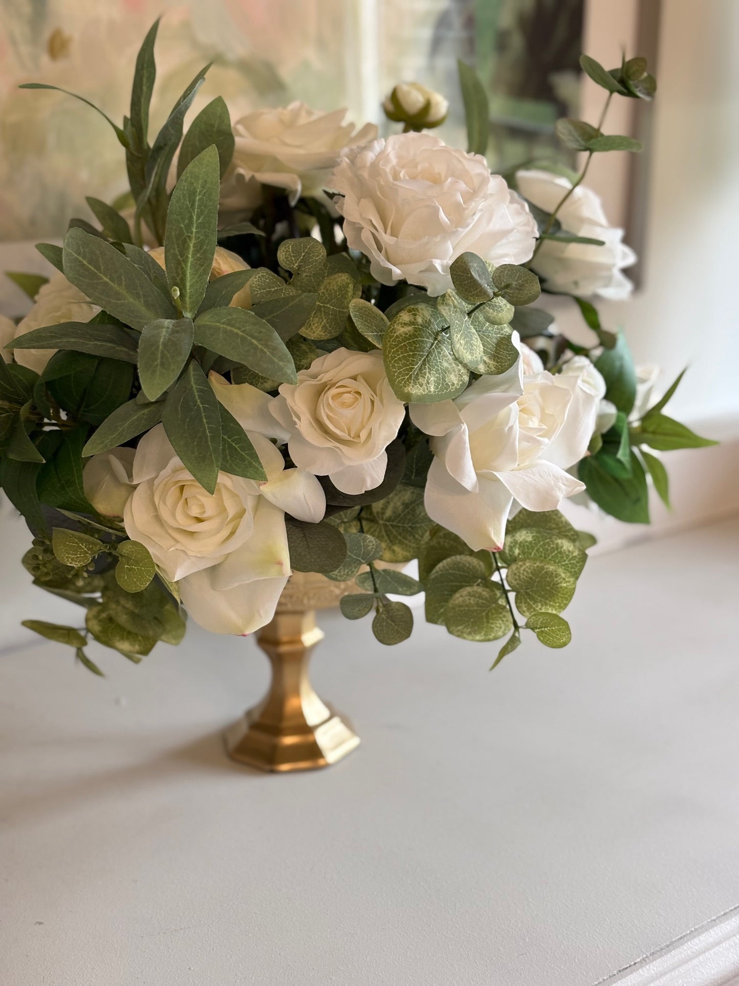 Ivory Garden Low Centerpieces