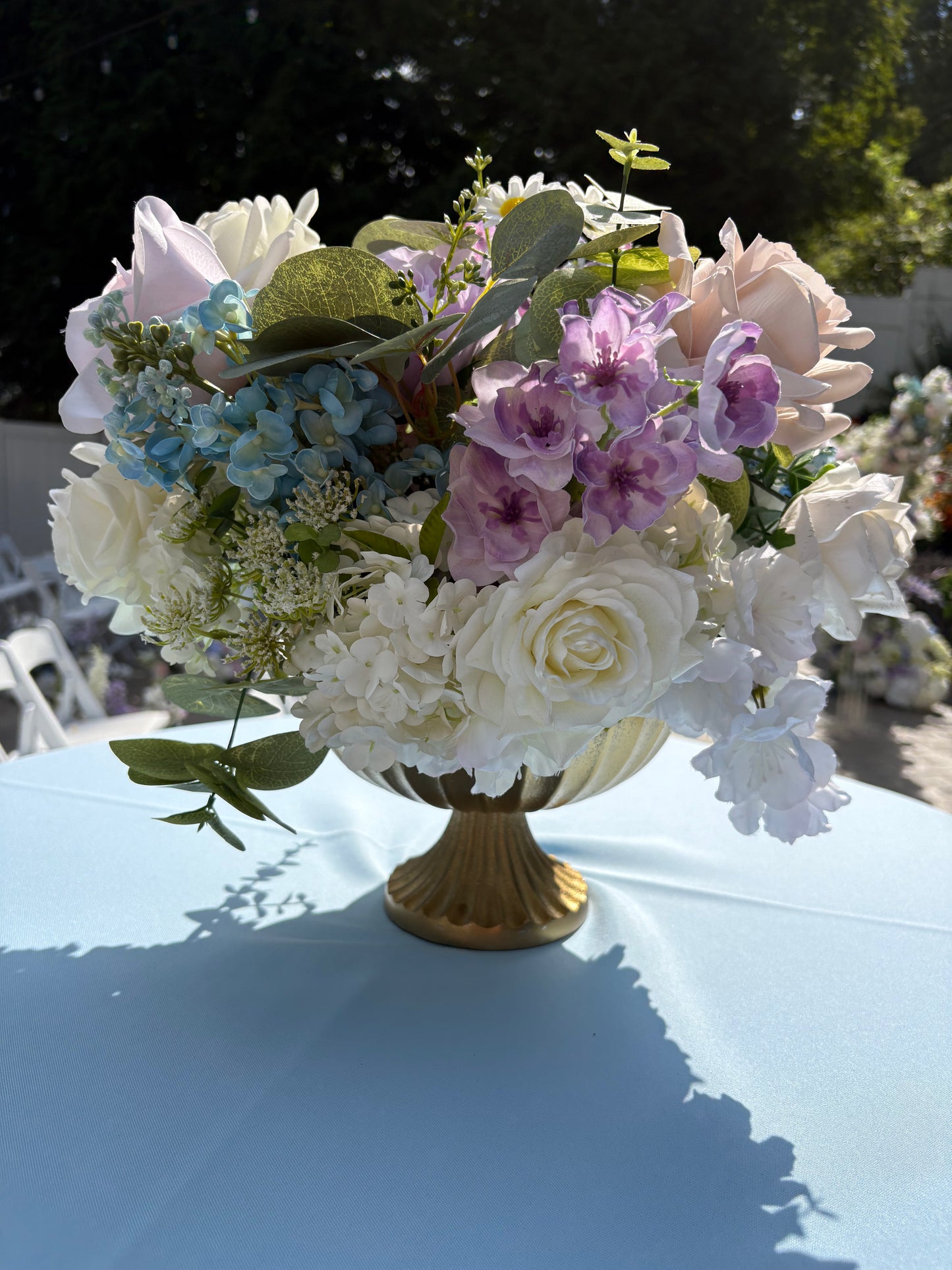 Wildfloral Compote Centerpiece
