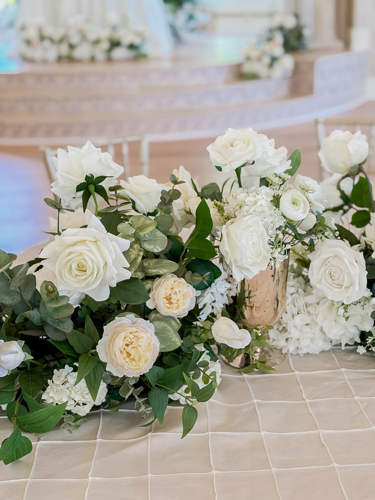 Ivory Garden Low Centerpieces