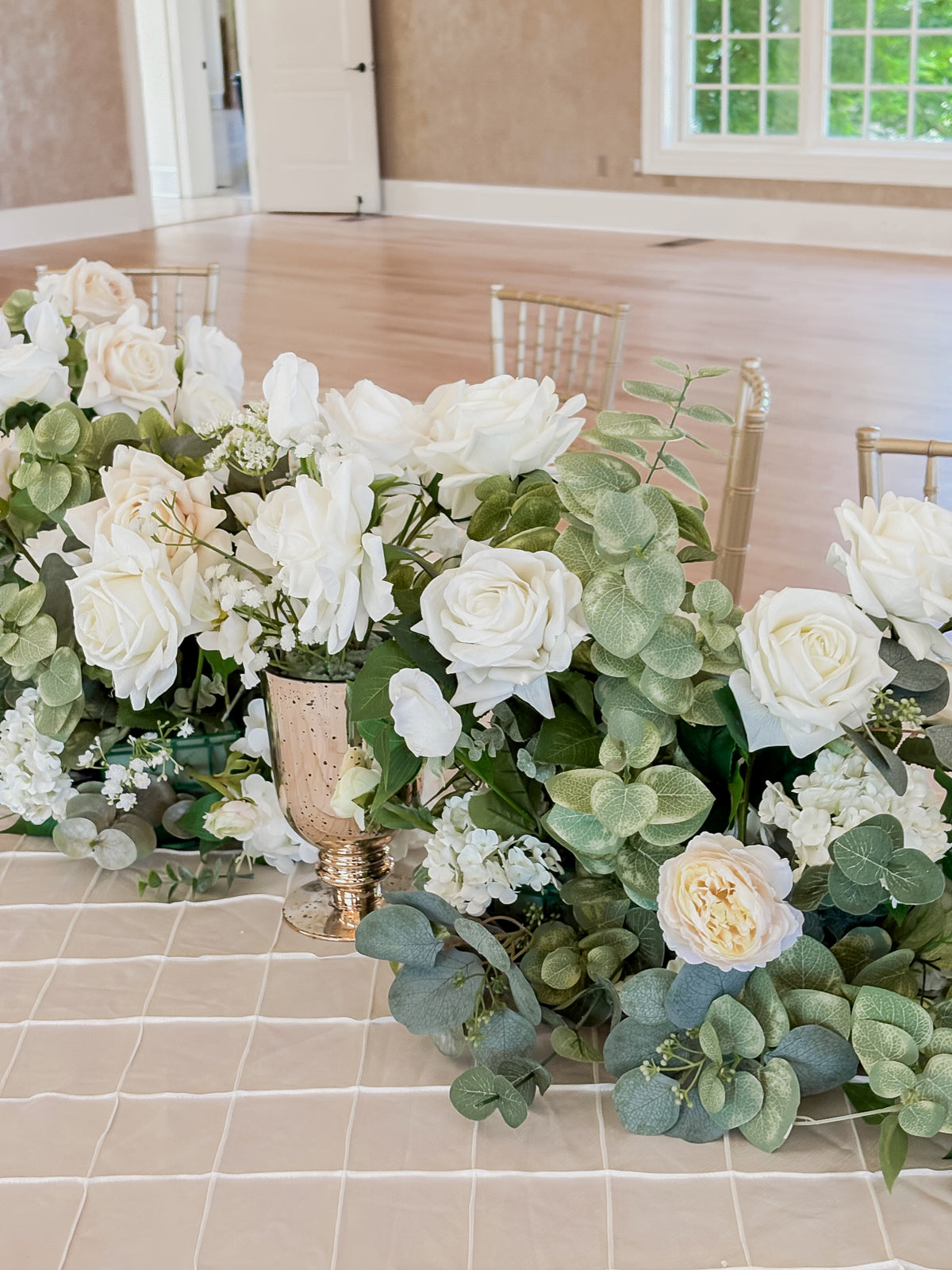 Ivory Garden Low Centerpieces